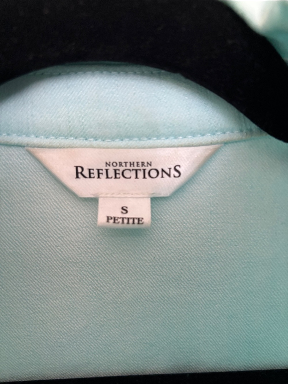 Northern Reflections Mint Button-Front Jean Jacket - Picture 2 of 5